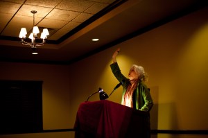 Layin' down the verbs, Sheri-D style!Photo: Melissa Welsh