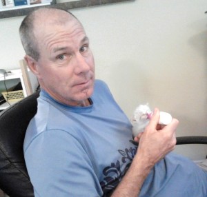 Fred Perron with kitten