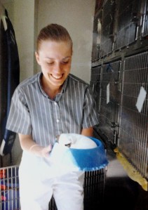 Kristene Perron working at Guildford Animal Hospital