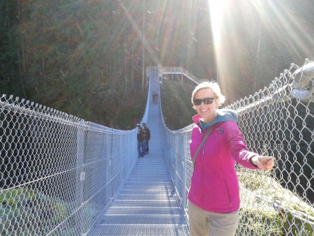 Kristene Perron at Elk Falls 