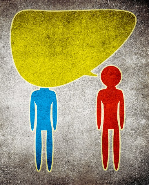 too much talking concept illustration digital illustration