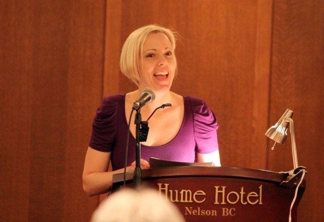 Kristene Perron hosts the 2012 Kootenay Literary Competition